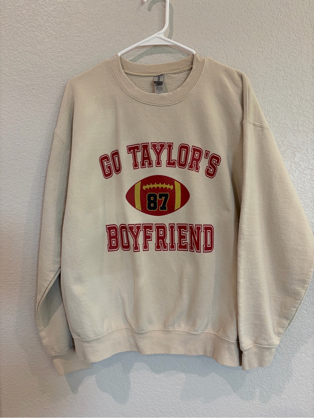 Graphic Crewneck Sweatshirt - "Go Taylor's Boyfriend"